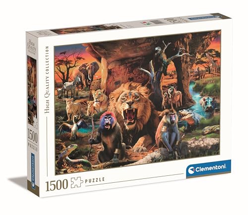 Clementoni Puzzle The Tribal Society, 1500 Pièces, Collection de Haute Qualité, Puzzle pour Adultes 14-99 Ans, Fabriqué en Italie, 31724