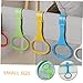 Generic 6pcs Crib Sling Fence Cribs Cot Doll Crib Nursery Pull Rings Walking Assistant Pull up Rings Crib Rings Plastic Dedicated Auxiliary Tool, 20.00X9.00X3.00CM