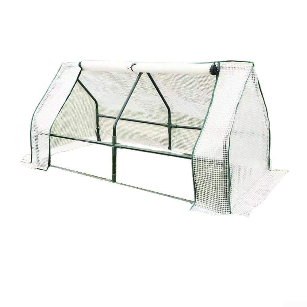 Invernadero portátil para jardín, 120 x 60 cm, cubierta resistente a los rayos UV (120 x 60 x 60 cm) | Tamaño compacto 120x60x50cm, marco de acero Ø16mm, cubierta de PVC transparente, ideal para espacios pequeños