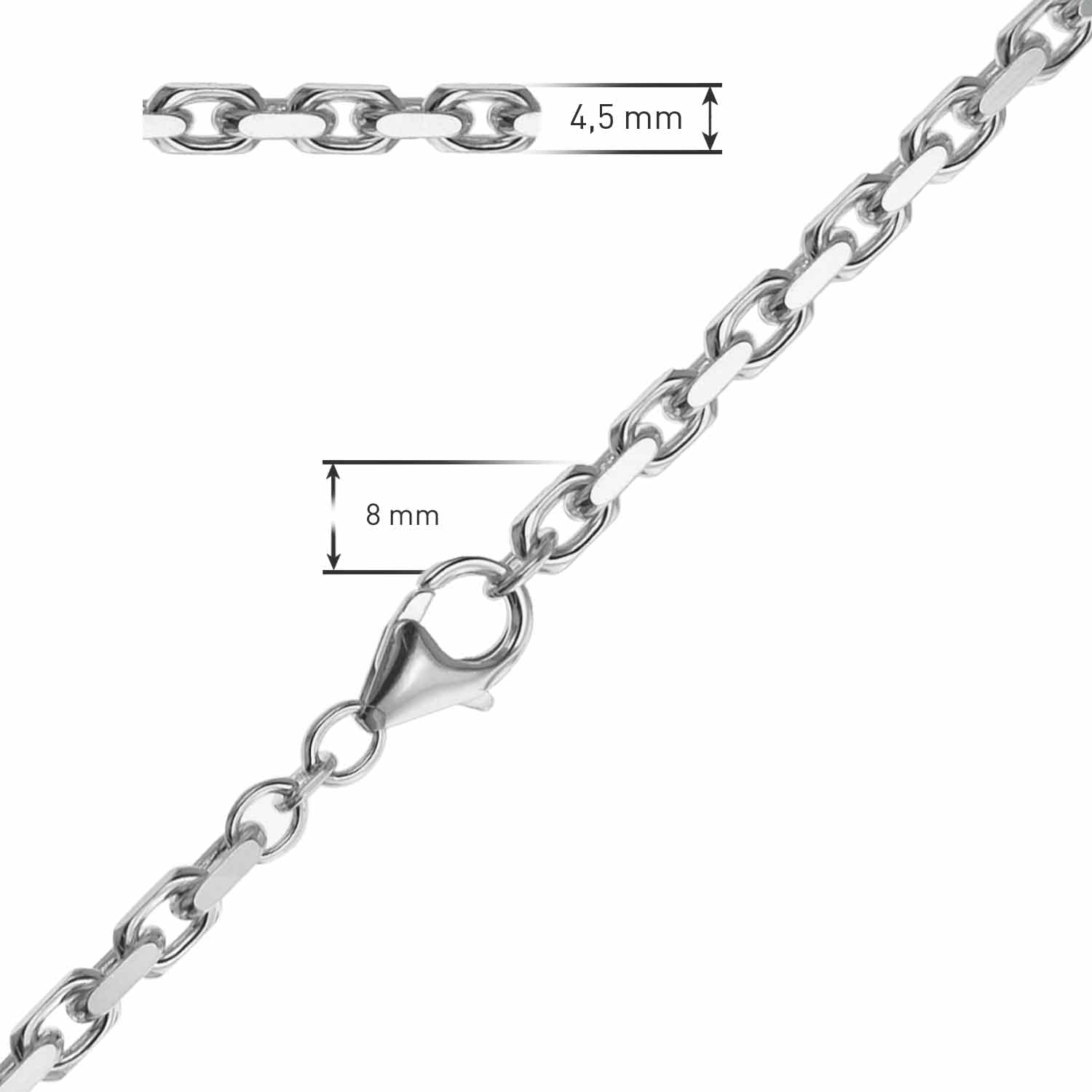 trendorObroża dla mężczyzn Srebro próby 925 08632-50 50 cm