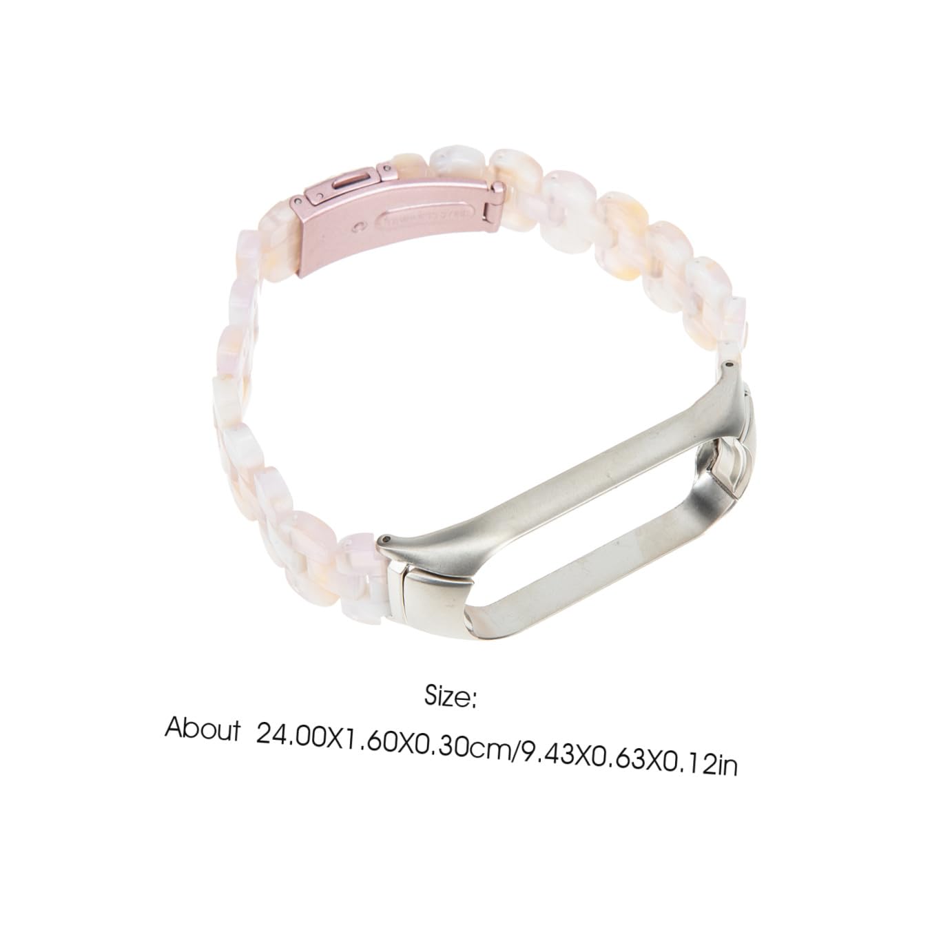 DOITOOL Lot De 4 Bracelets De Montre En Résine Avec Boucle En Acier Inoxydable Pour Femmes Bracelet De Rechange 5/6 Accessoires Pour Montres Connectées Tendance