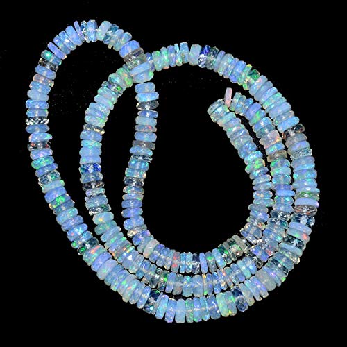 Perles de roue d'opale éthiopienne AAA+ contre les bijoux ternes