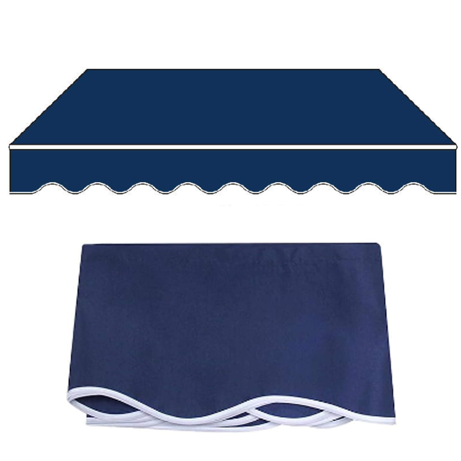 Toile pour auvent rétractable avec protection UV optimale pour porte-fenêtre