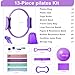 CoreHarmony Pilates Essentials Kit for Women, 13-in-1 Home Pilates Workout Set for Beginners, Gift for Her, Magic Circle Ring (12.9