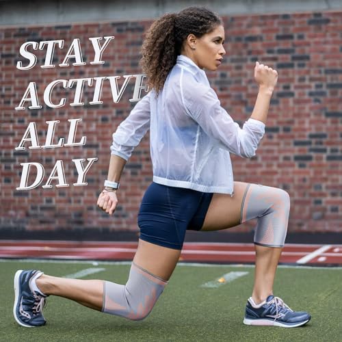 Domaste Slim Knee Braces for Women - No-Slip Support for Dance & Yoga