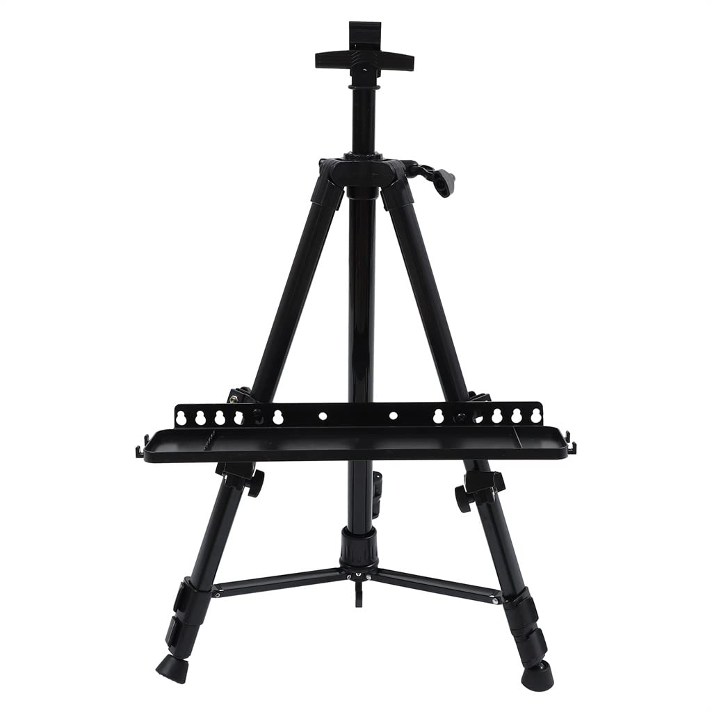HADECOLL Folding Easel Painting Sketching Aluminium Professional Hand-Cranked Outdoor