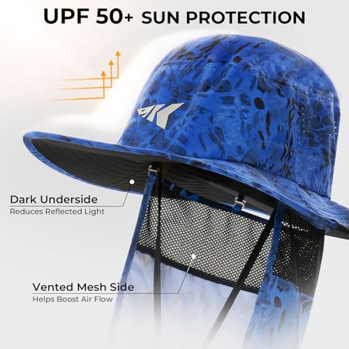Image of KastKing Sol Armis UPF 50 Boonie Hat - Sun Protection Hat, Fishing Hat, Beach & Hiking Hat, Paddling