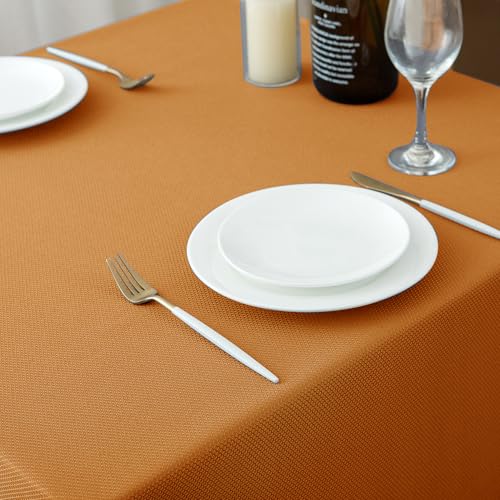Biscaynebay Fall Tablecloth Textured Fabric 60X108 Inch Rectangular thumb #8