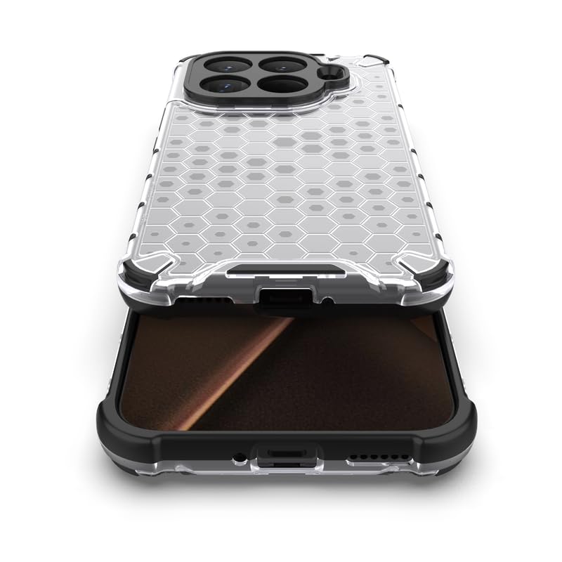 Image of Plastic Bumper Back Case Cover for Xiaomi 15T Pro /Mi 15T Pro 5G (Transparent)