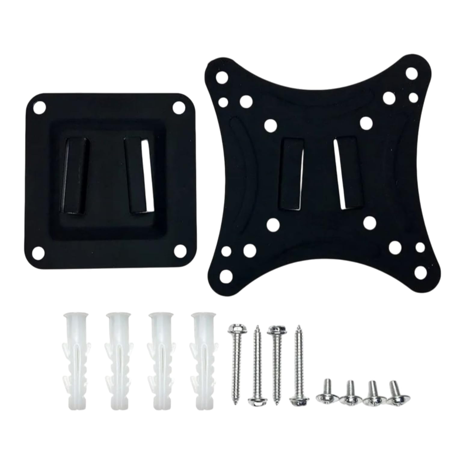 Speedio Universal Fixed Wall Mount Bracket | Fixed Stand for 14-26 Inch LED, LCD, Smart TV & Computer Monitor | up to VESA 75 x 75mm, 100 x 100mm, Capacity 15Kgs/33lbs. (1)