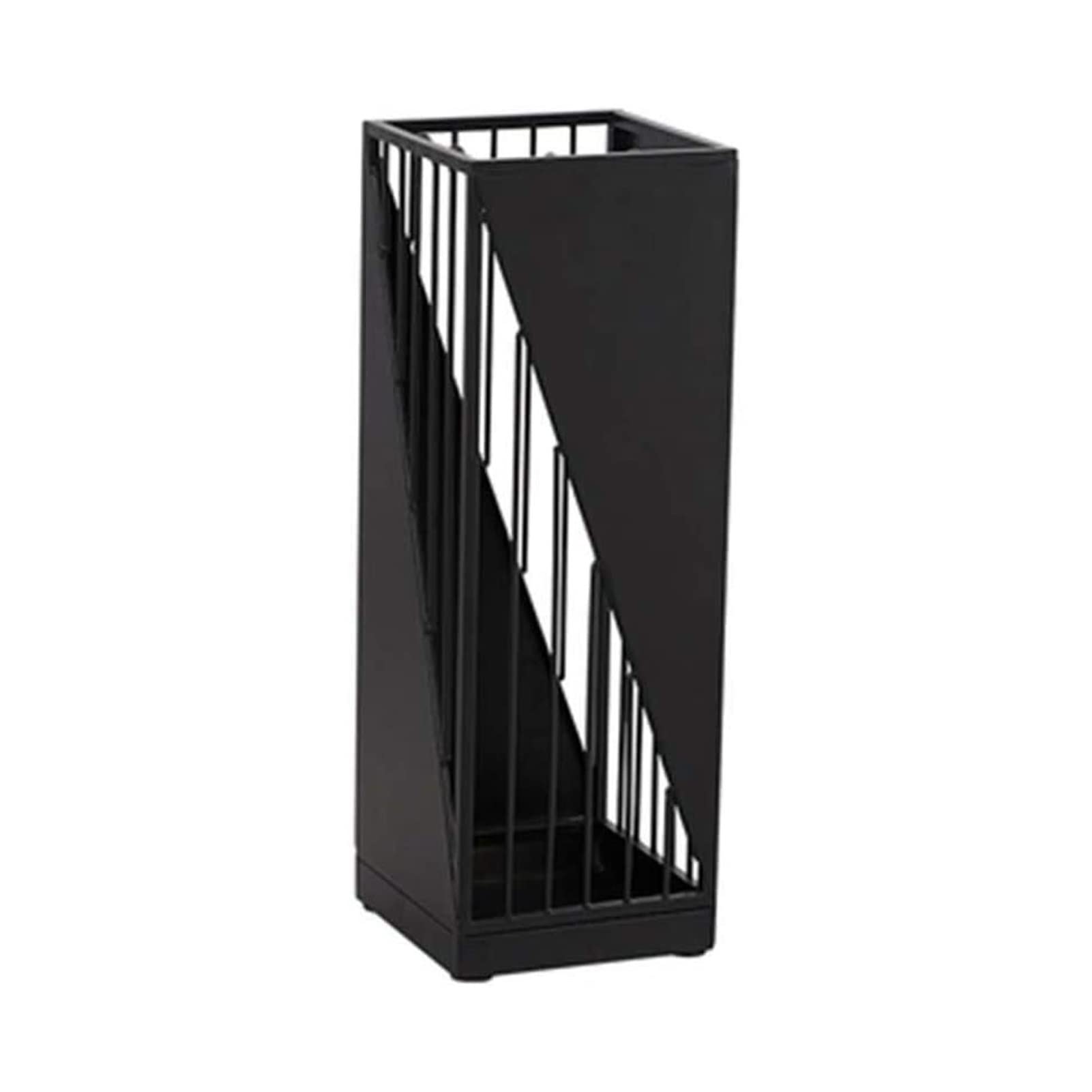 FCXWEVR Nordic Iron Umbrella Rack Stand Waterproof & Rustproof Holder Creative Hanging Design for Foldable Umbrellas Stylish Black Umbrella Bucket for Home & Office
