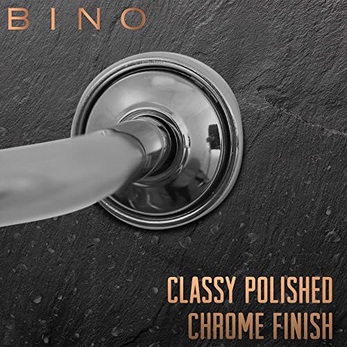 image for BINO Expandable Curved Shower Curtain Rod | Polished Chrome 48