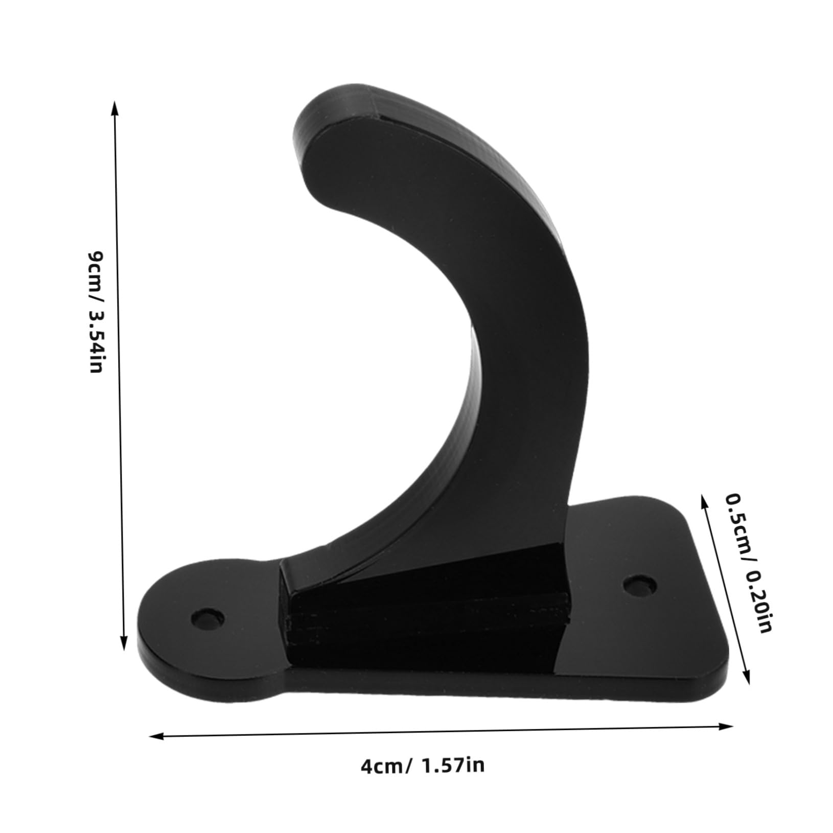 Mikikit 1 Pair Baseball Bat Bat Hooks Wall Mount Holder Bracket Bat Storage Display Shelf Rack Softball Storage Rack Baseball Bat Organizer