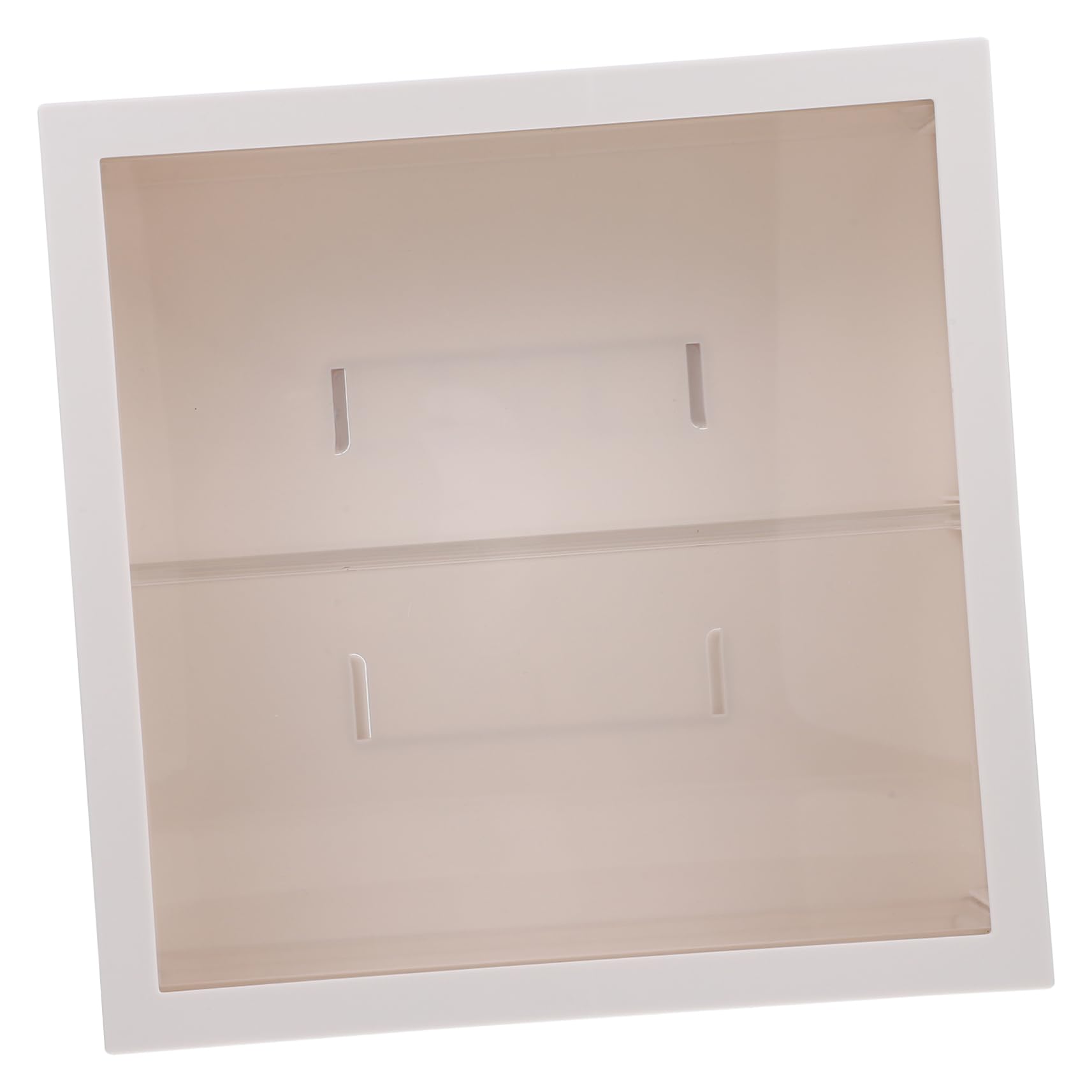 SUPVOX Supporto per Bambole Due Strati Contenitore per Oggetti da Collezione Vetrina per Kit da Garage Organizer per Mensole Fai da Te Adatto per Personaggi Bambole Statue e Modelli