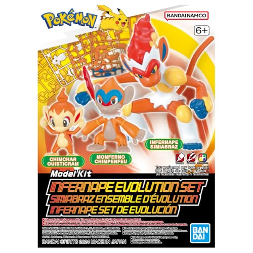 BANDAI Hobby Pokémon Model Kit INFERNAPE Evolution Set