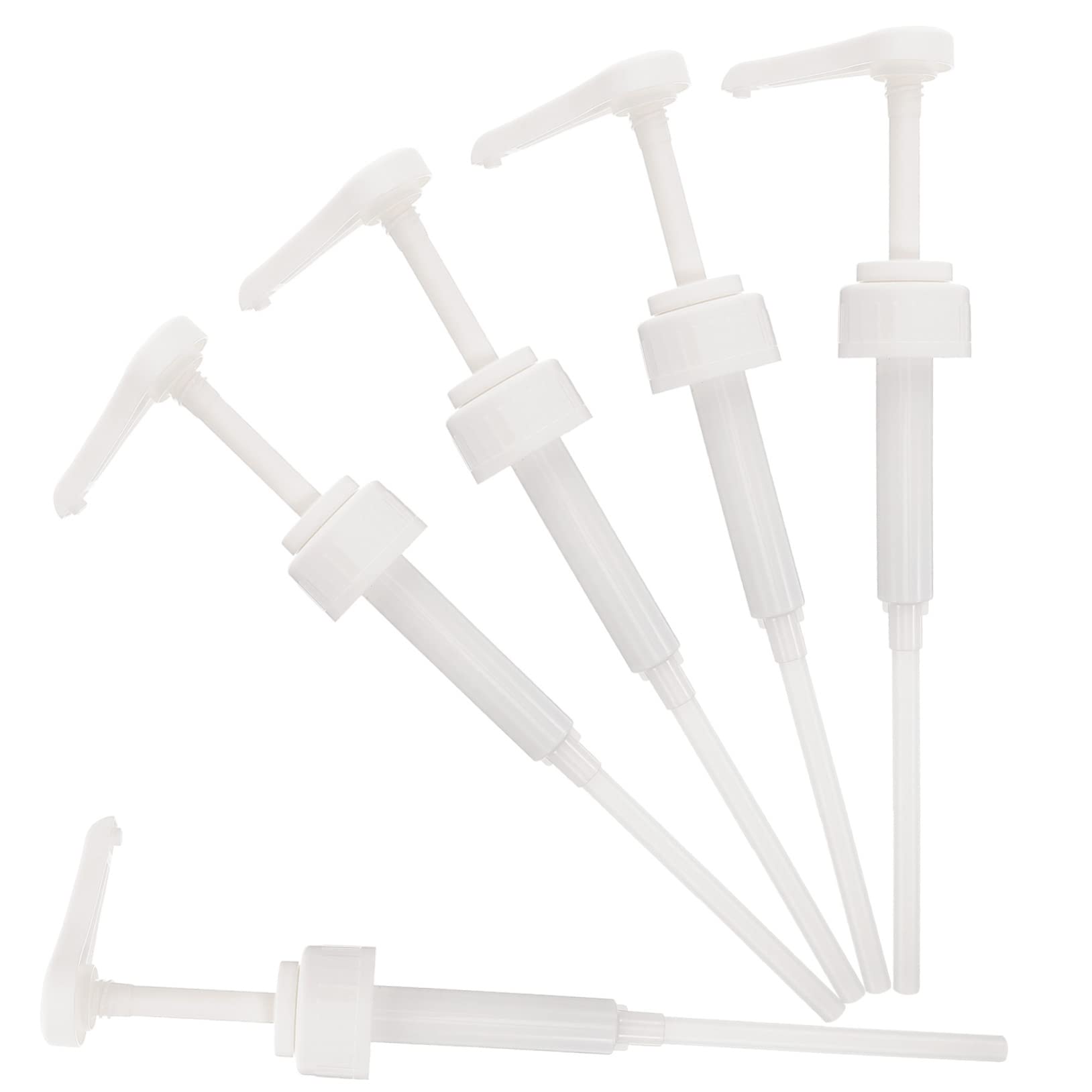 TOPBATHY 10 Stück Flaschenspender Pumpspender Ersatzpumpen Schaumspender Schneekegelpumpe Getränkespender Ersatzpumpenkopf Milchspender Pumpe Für Sirupflasche Weißer Kunststoff