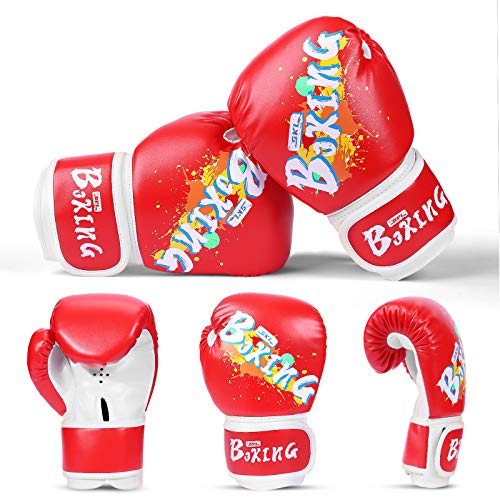 image for Kids Boxing Gloves, SKL Boxing Gloves for Kids Boys Girls 3-15 Junior 