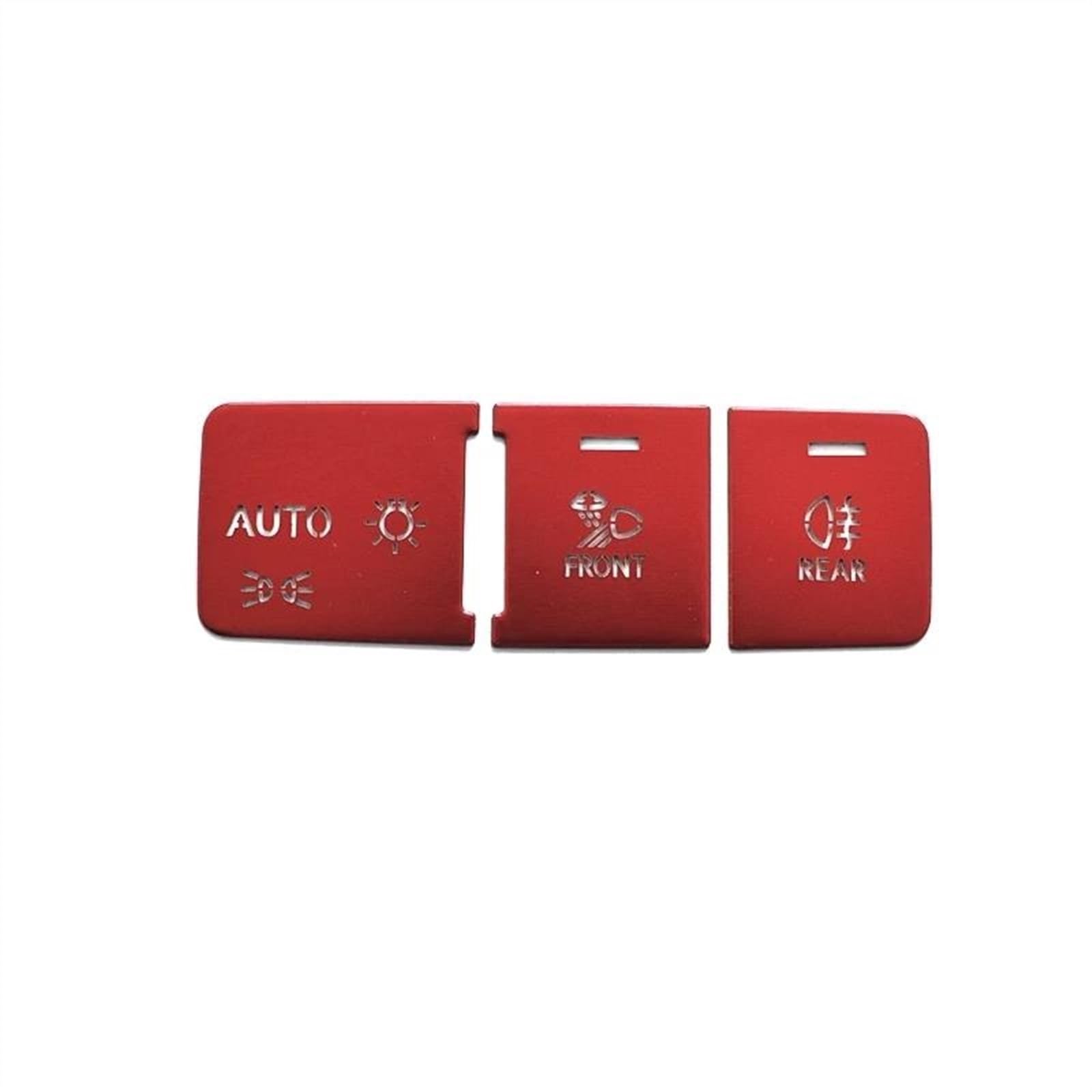 Piwine Rosso Car Styling Interior Accessories Headlight Adjustment Buttons Sequins Trim Cover For Audi A6 C8 A7 A8 2019-2021