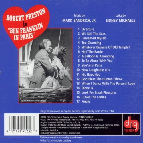 Ben Franklin in Paris 1964 Original Broadway Cast