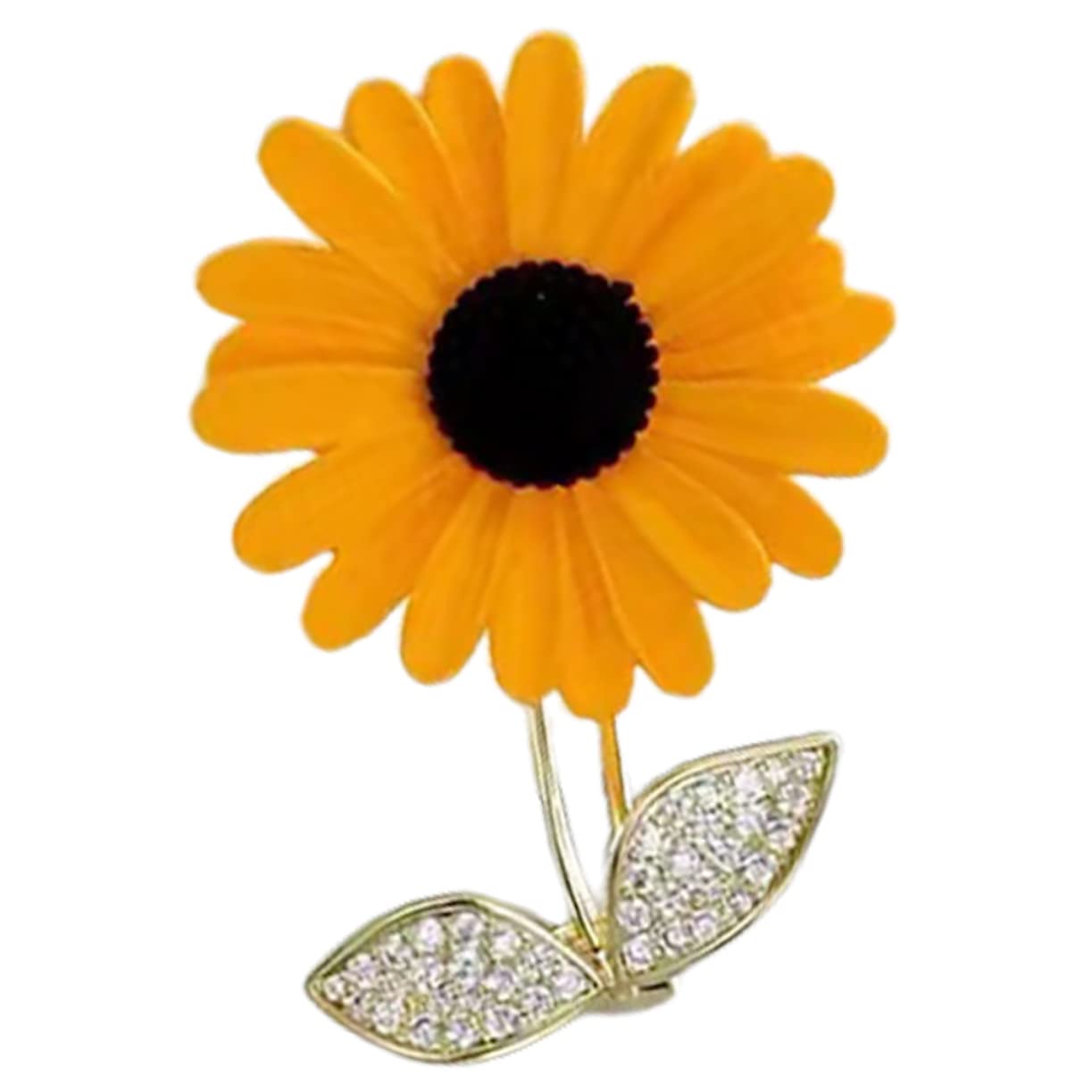 VALICLUD 5piezas Broche De Girasol Delicado Para Mujer Alfiler Decorativo Para Abrigo y Ropa Accesorio Elegante Para Fiestas y Ocasiones Especiales