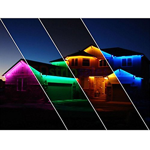 Brillihood Flexible Led Rgb Rope Light Strip, Multi Color Changing Smd 5050 Leds, 110-120V Ac, Dimmable, Waterproof, Indoor/Outdoor Rope Lighting + Remote Controller, (20M/65.6Ft) #TOP7