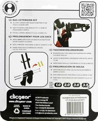 CLICGEAR Unisex UPPER SADDLE EXTENDER, Black - Image 3