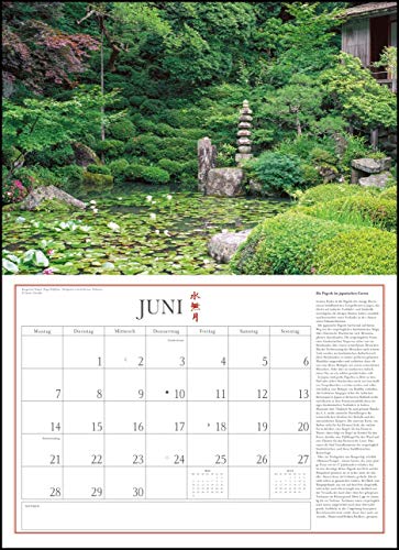 Japanische Gärten 2021 ‒ Broschürenkalender ‒ mit informativen Texten ‒ mit Jahresplaner ‒ Format 42 x 29 cm