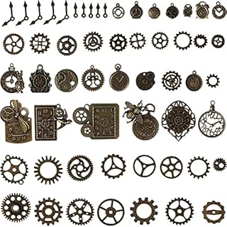 BIHRTC 120 PCS DIY Clock Watch Wheel Steampunk Gears