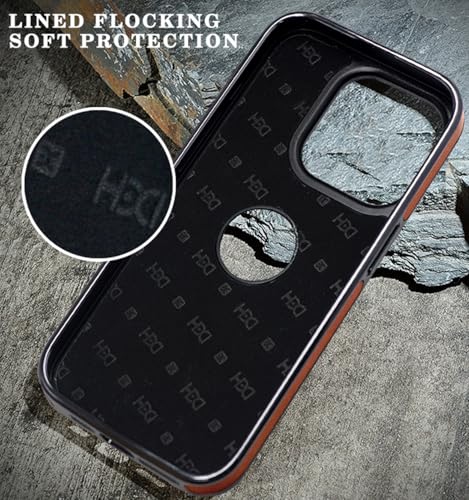 Image of BOUNCEBACK Vegan Leather Logo Cut Electroplated Back Case /Cover for iPhone 16 Pro - Sporty Black