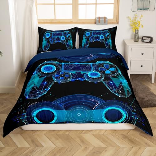 Parure de lit manette de jeu super king size pour chambre de garçon
