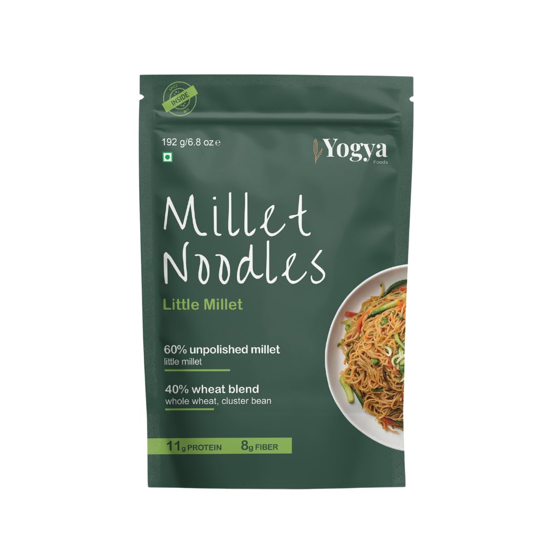 Yogya Foods Little Millet Hakka Noodles | No Maida, No Preservatives, No Added Oil | 192g | Pack of 1 | Healthy Little Millet Noodles | Nutritious Noodles | Ideal for Quick and Easy Meals | Delicious and Wholesome Noodles (B0D9G5KTS2) Amazon Price History, Amazon Price Tracker