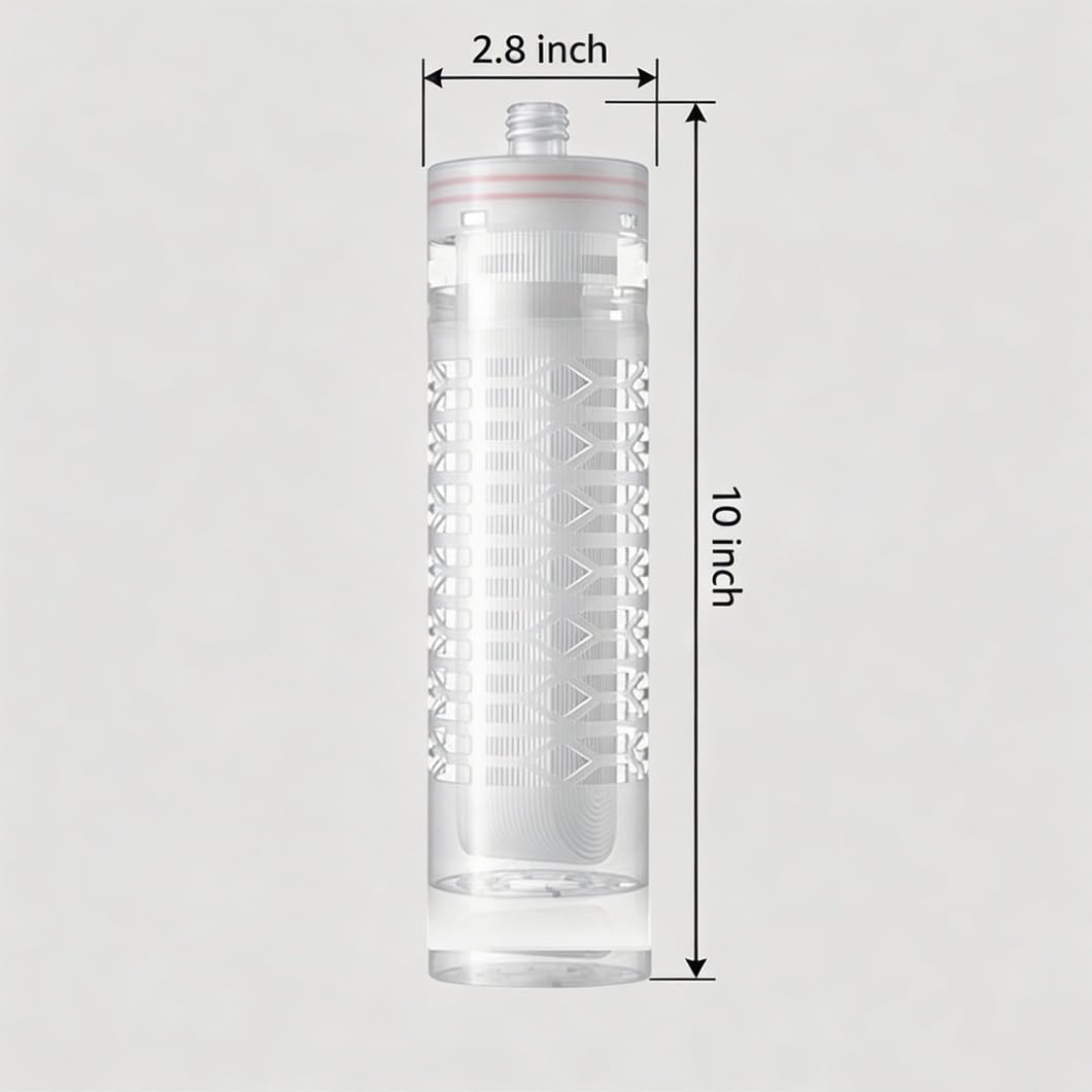 Opakowanie 4 sztuk wkładów membranowych ultrafiltracji PVDF 0,01 mikrona 2,8x10in, zamienny filtr do wody wysokim przepływie do zastosowań domowych lekkich komercyjnych