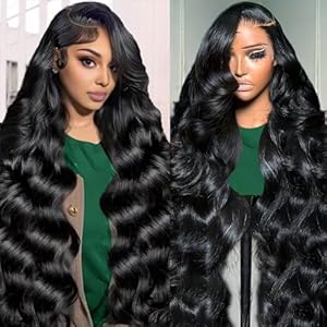 13×6 Lace Front Wigs Human Hair 200% Density 28 Inch Body Wave Lace Front Wigs Human Hair Pre Plucked Real Human Hair Wig with Baby Hair Glueless Wigs Human Hair Lace Front Wigs