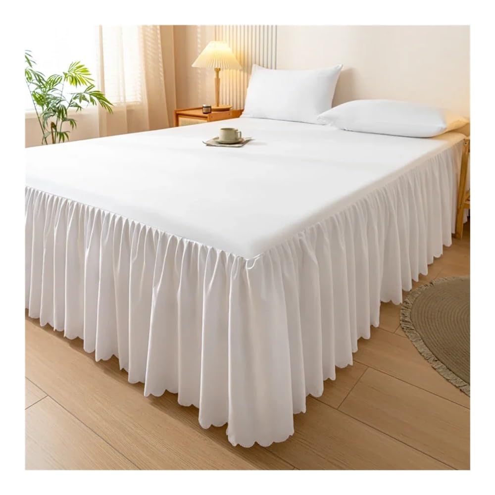 Fodera per rete in tinta unita a quattro angoli con fascia elastica spazzolata, per letto matrimoniale e letto matrimoniale (senza federa) (Niuzailan, 150 x 200 x 45 cm, 1 pezzo)