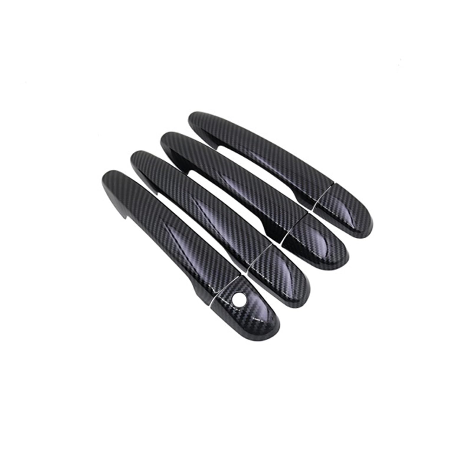 Ropaix Side Exterior Door Handle for Mazda 3 for Axela for Mazda3 2014 2015 2016 2017 2018 Car Exterior Styling Stickers Carbon Fiber Door Handle Cover(4Handle 1 Kyehole)