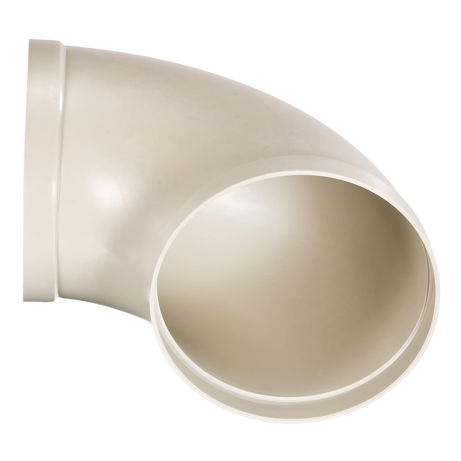 PATIKIL 8" ID Codo 90 Grados Conducto Tubería Conector, Ventilación Tubo Manguera Fuego-Resistente Adaptador para Bricolaje Hogar Fábrica Industrial Ventilación Sistemas