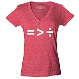 Equality is Greater Than Division Women's V-Neck T-Shirt XX-LargeHeather Red