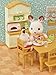 Sylvanian Families EPOCH Furniture Dining Table Set, Mosque-421, ST Mark Certified, for Ages 3 and Up, Toy, Dollhouse