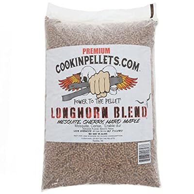 CookinPellets Longhorn Blend Mesquite, Cherry, & Hard Maple BBQ Grill Wood Pellets for Pellet Grill & Pellet Smoker, 40 Lb Bag