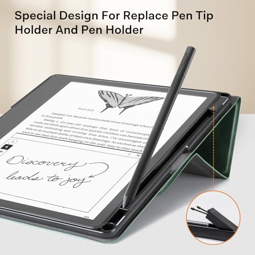 Image of CoBak Case for E-Reader - All New PU Leather Cover with Auto Sleep Wake Feature for Tablet Reader 10.2 inch 2022 & 2024 Released with Pen Holder (not Compatible with Remarkable)