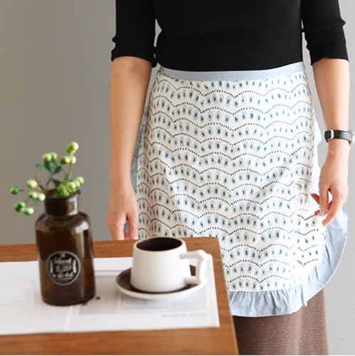 Tablier de taille bleu taille unique pour serveuse et chef