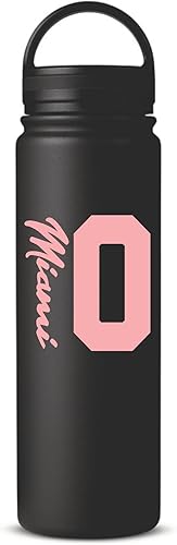 Miniatura 6 de Miami 10 Botella de agua Sport Miami Soccer Rosa Botella de vacío 24oz