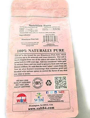 Salt 84 Himalayan Chef Pink Salt, Fine Grain, 1 Pound (Pack Of 1) #TOP1