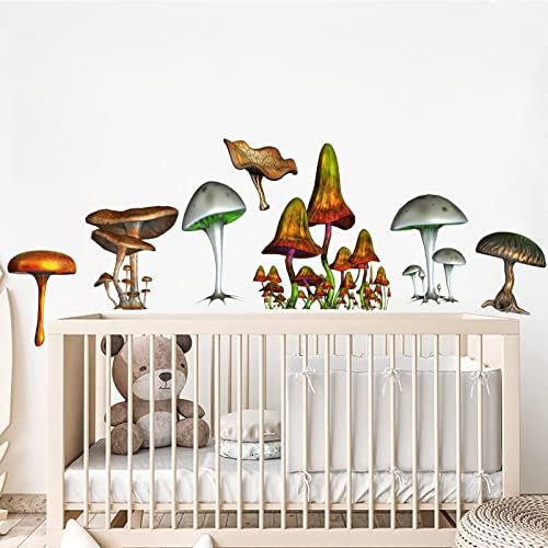 Amazon.com: Mushroom Wall Stickers for Girls Bedroom Decor Nursery Wall ...