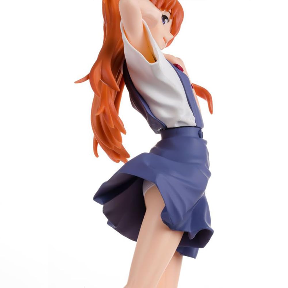 Anime Asuka Langley Soryu figurka stojąca pozycja PCW model 21 cm anime figurka esktop ozdoba dekoracja kolekcjonerska