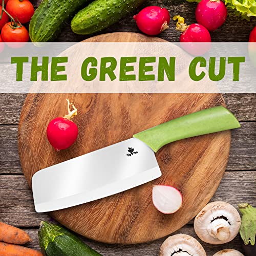 Vegitpro 6.5" Vegetable Knife For Kitchen + Vegetable Cutting Knife +Sharp Chopping Knife +Made Of All Natural And Recylable Materials + Blade Sheath #TOP6