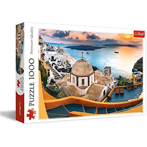 Trefl 10445 Fairytale Santorini 1000-Piece Puzzle Cover