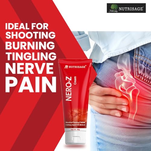 Image of Nero-Z Neuropathy Nerve Relief Cream - Fast Acting Max Relief for Feet, Hands,Legs,Toes,Back-Ultra Strength Menthol,Arnica, Aloe Vera,MSM,Soothing Natural Nerve Comfort, Paraben-Free 50 g