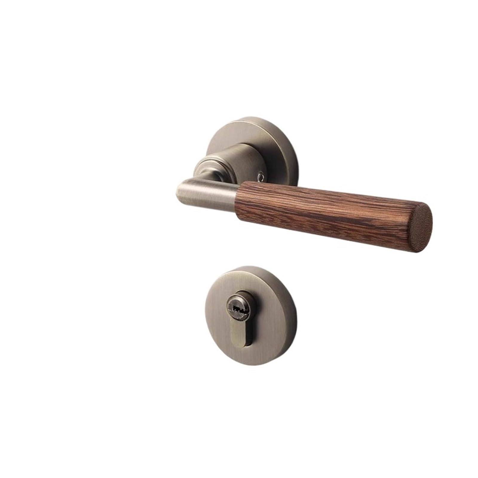 Serrure de porte de chambre à coucher magnétique silencieuse en bois