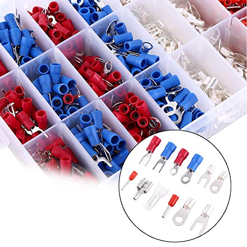 1000Pcs 24 Tipos Terminais Elétricos Cable Wire Crimp Terminals Kit Cord Pin End Fiação Conectores I